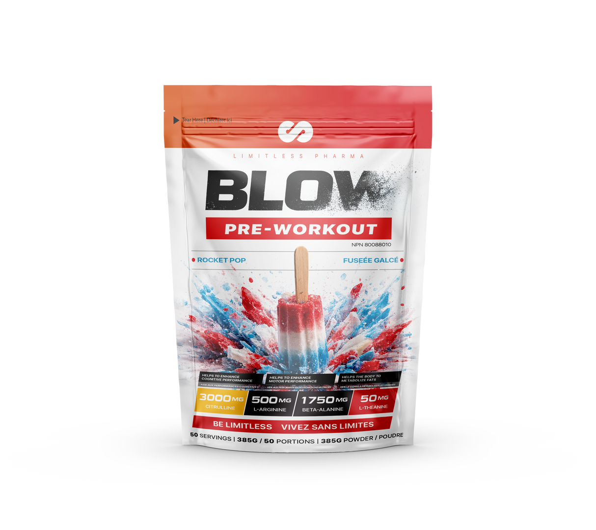 Limitless Pharma BLOW Pre-Workout 50 Servings