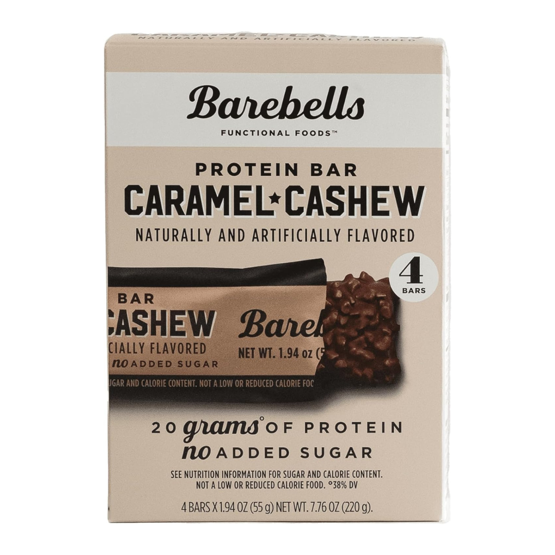 BareBells Protein Bar (Box of 4) - Caramel Cashew