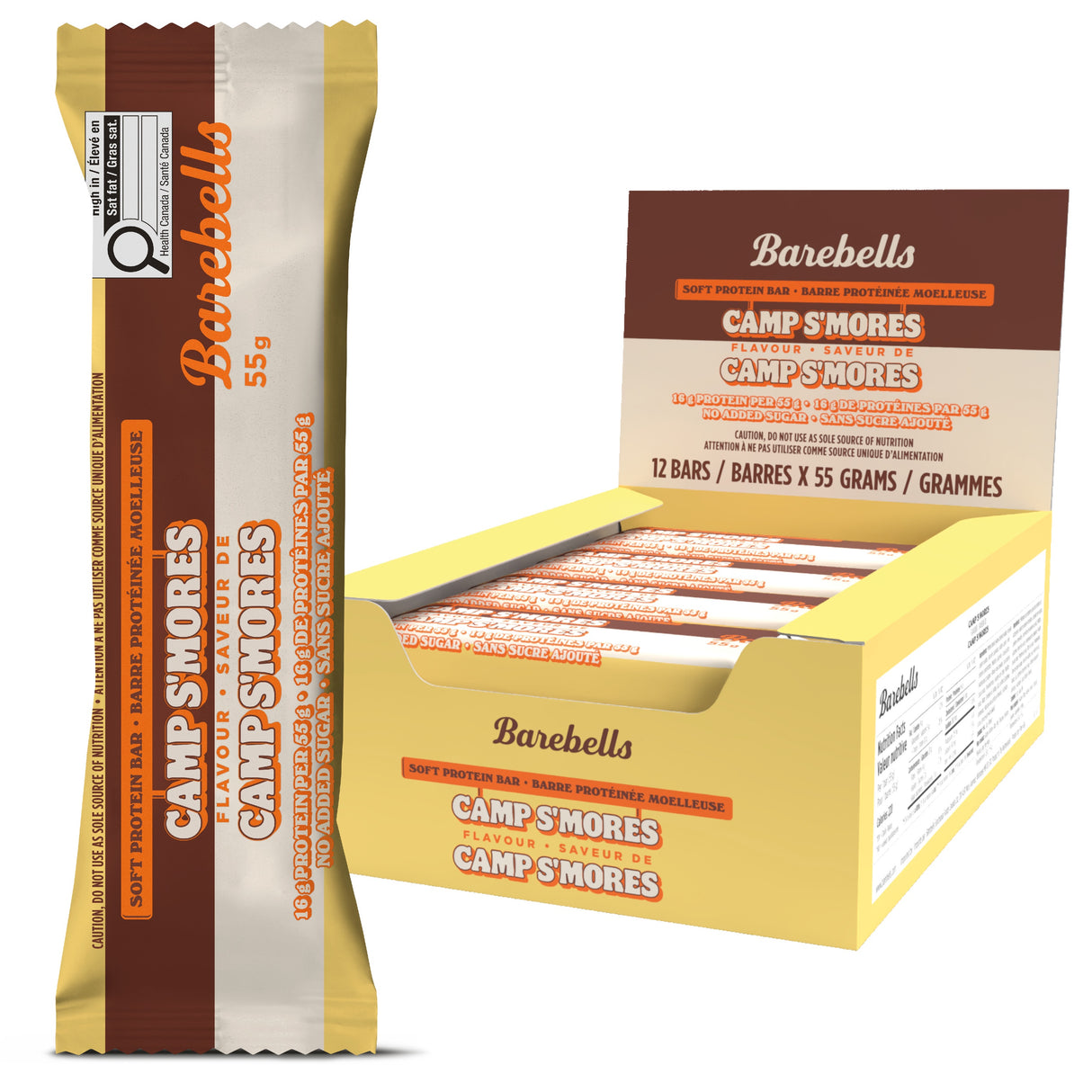 Barebells Soft Protein Bar (Box of 12) - Camp S'mores