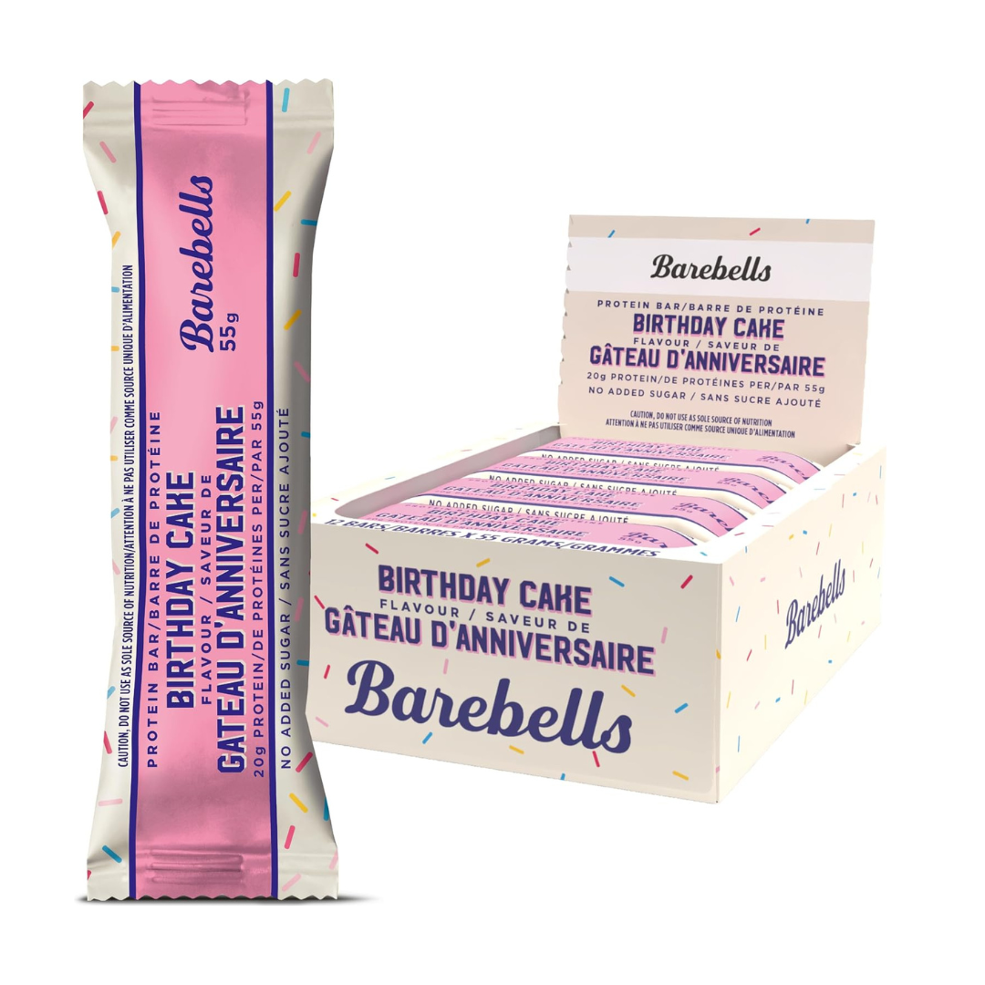 Barebells Protein Bar (Box of 12 Bars) - Birthday Cake