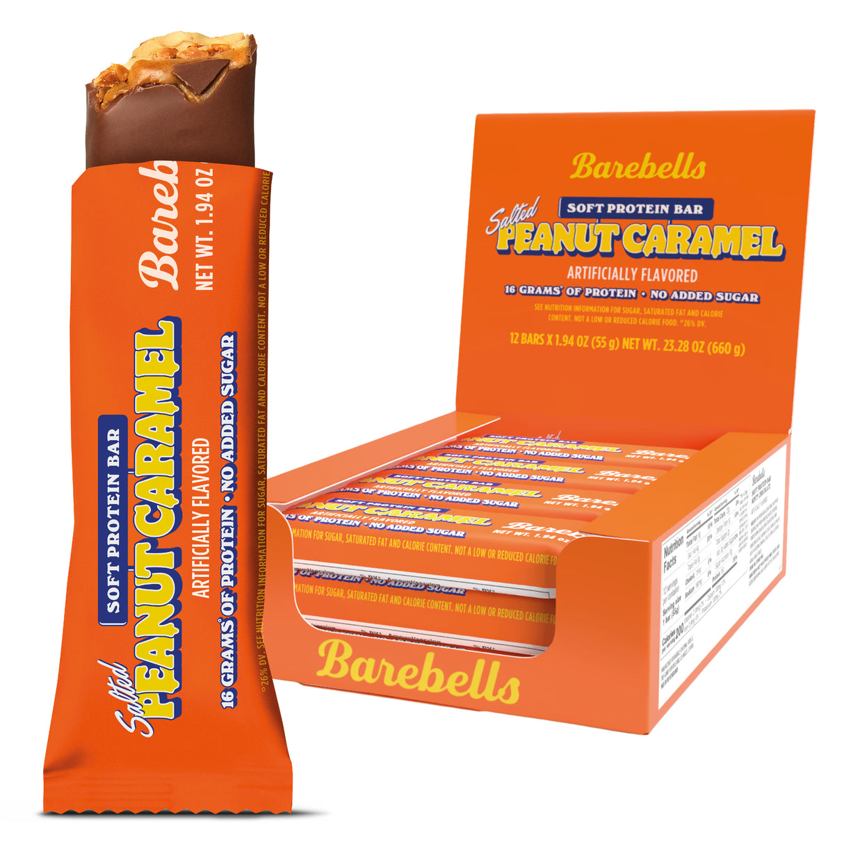 Barebells Soft Protein Bar (Box of 12) - Salted Peanut Caramel