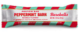 Barebells Peppermint Bark protein bar packaging on a white background