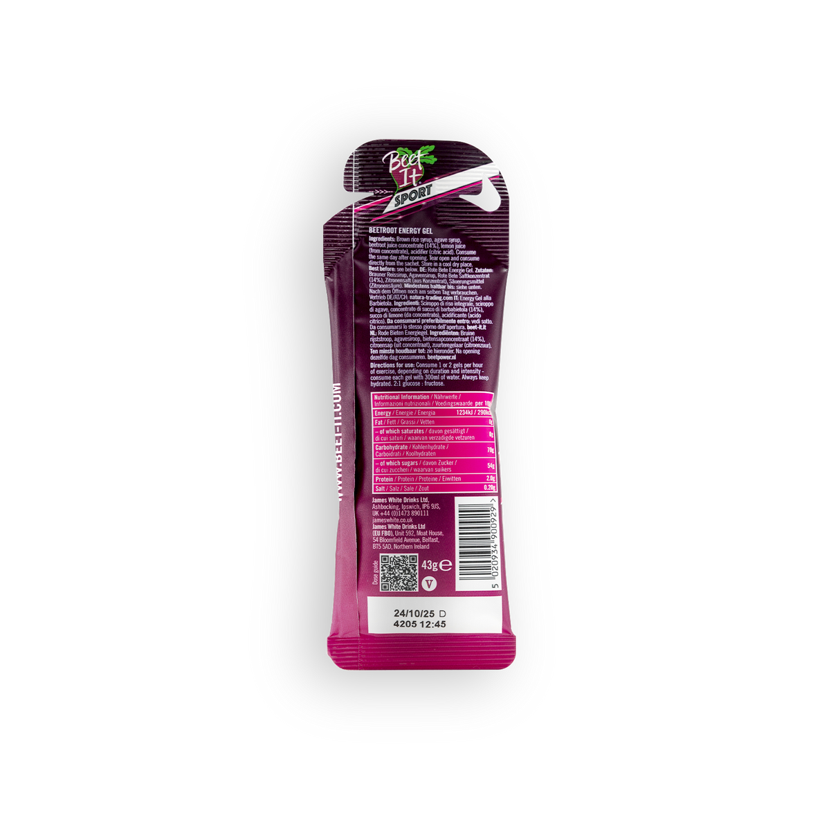 Beet It Sport Energy Gel 43g