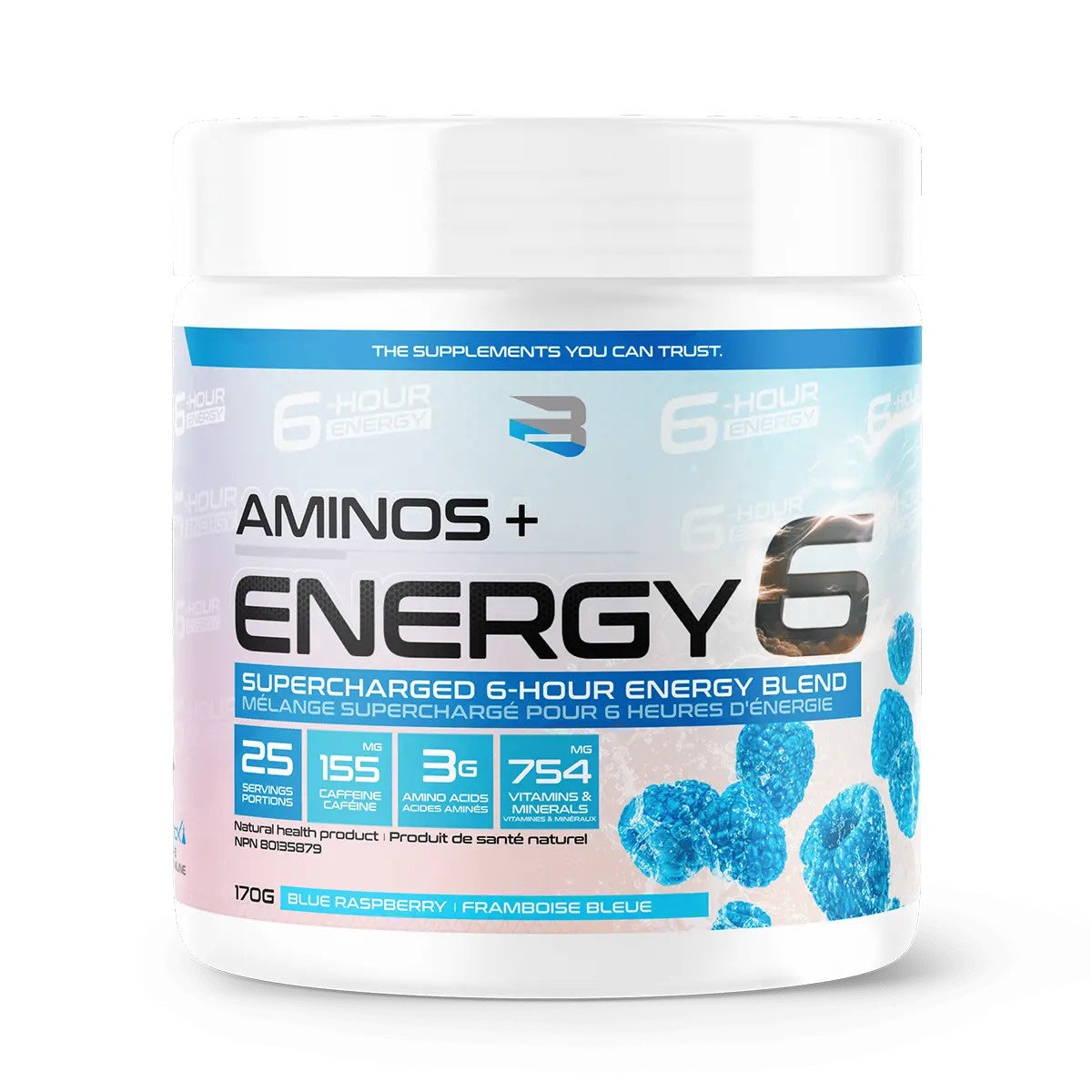 Believe Supplements Aminos + Energy6 170g