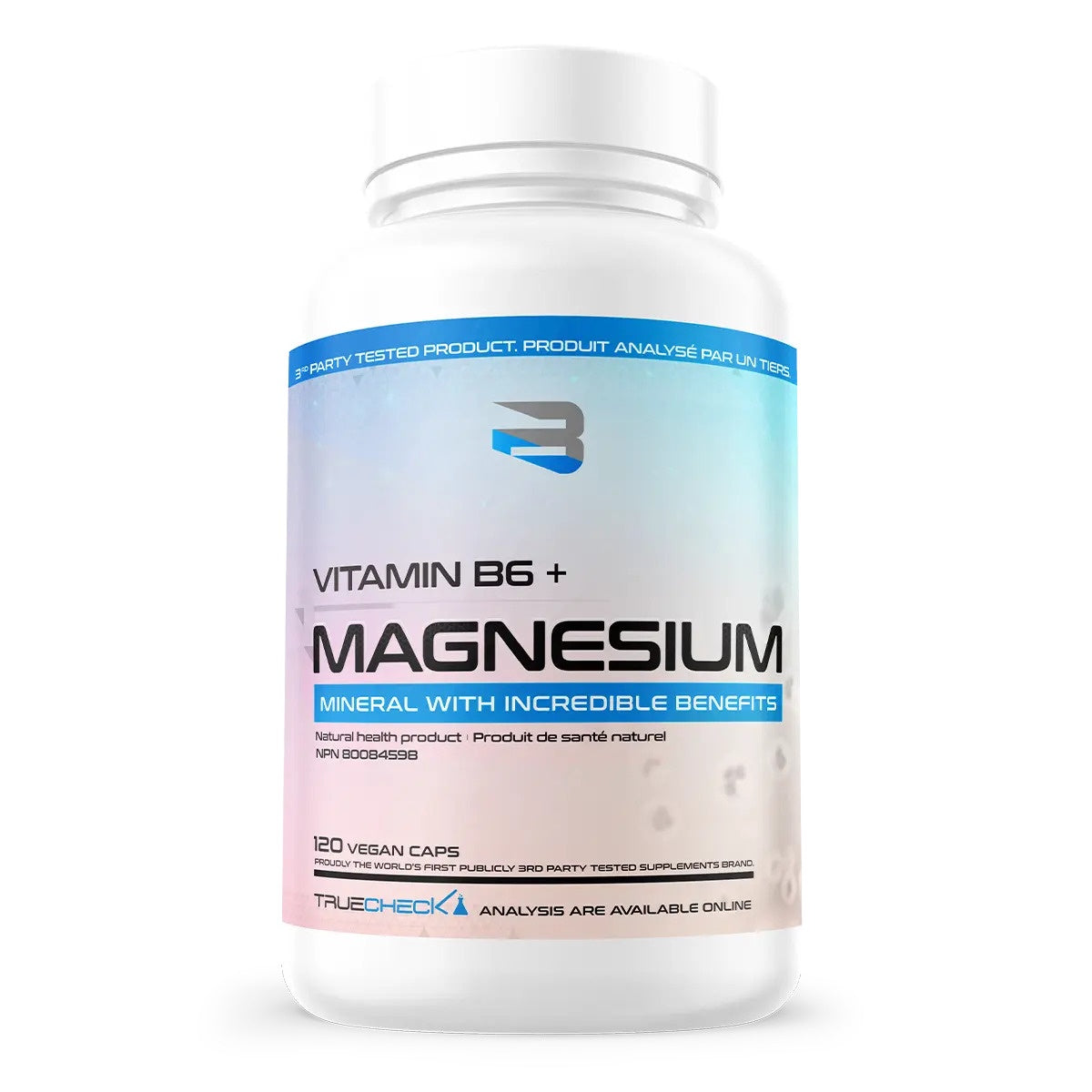Believe Supplements Magnesium + B6 120 Capsules