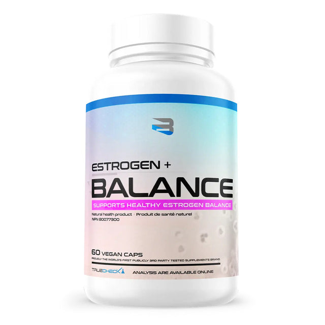 Believe Supplements Estrogen + Balance 60 Vegan Capsules Bottle