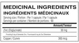 Believe Supplements Copper + Zinc 90 Capsules