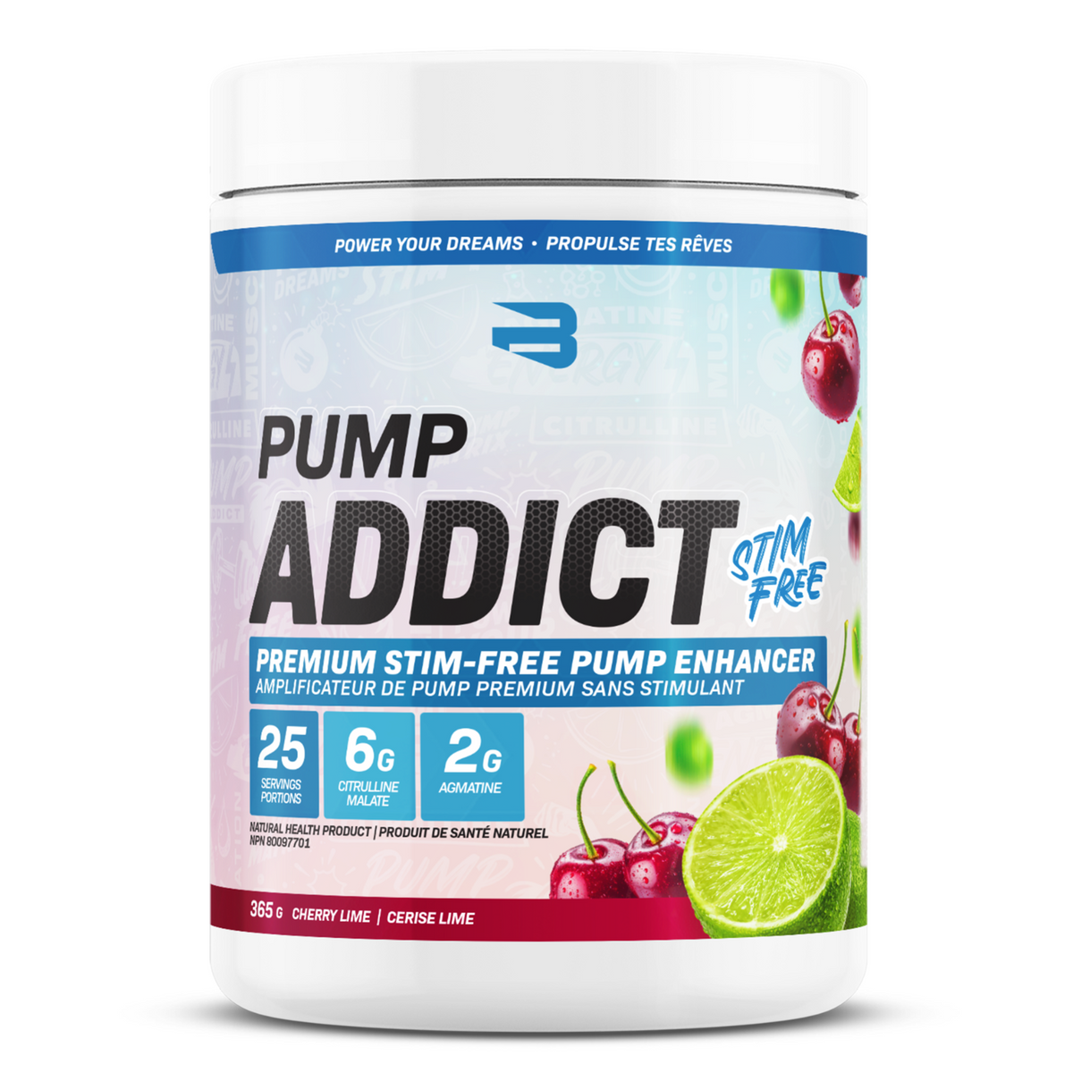 Believe Pump Addict Stim-Free Pre-Workout 25 Servings