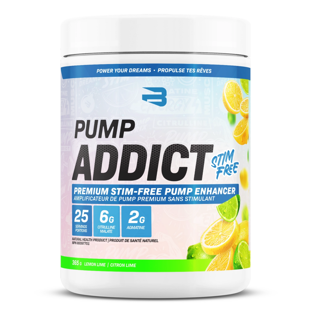 Believe Pump Addict Stim-Free Pre-Workout 25 Servings