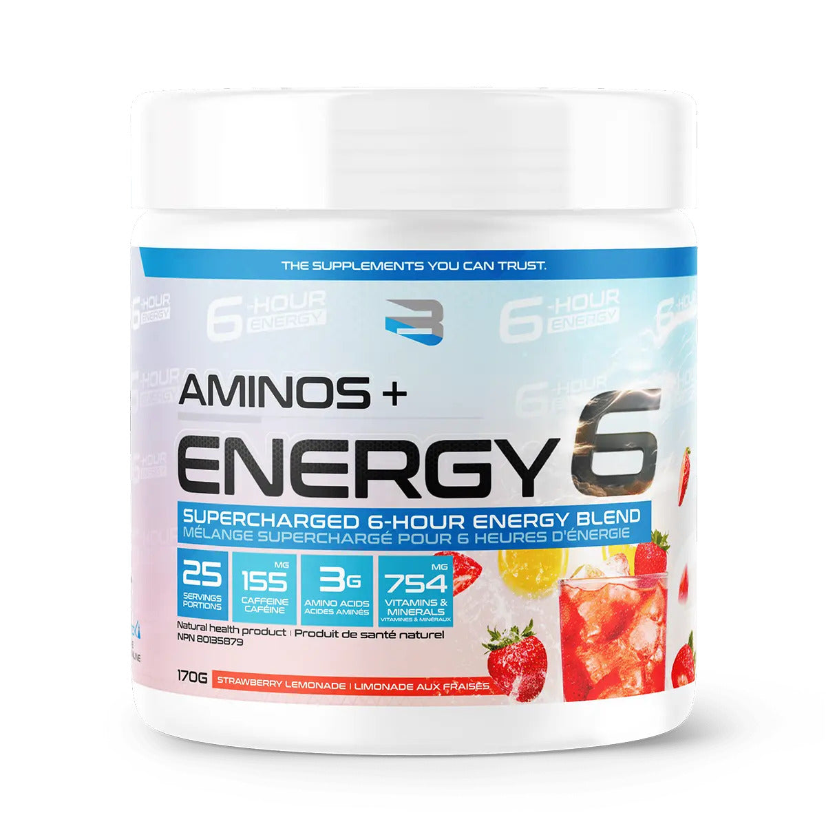 Believe Supplements Aminos + Energy6 170g
