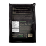 Rear Label Nutrition Facts of Optimum Nutrition Serious Mass supplement mass gainer formula vanilla 12lbs bag