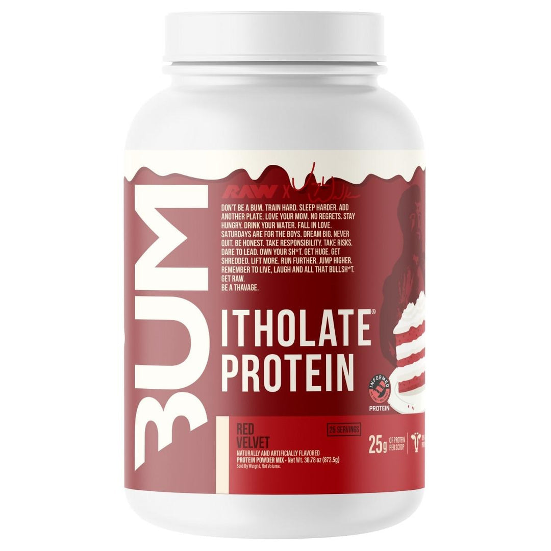 CBUM RAW Itholate Protein 2lbs Whey Protein Isolate Powder Red velvet cake flavour 25 Servings