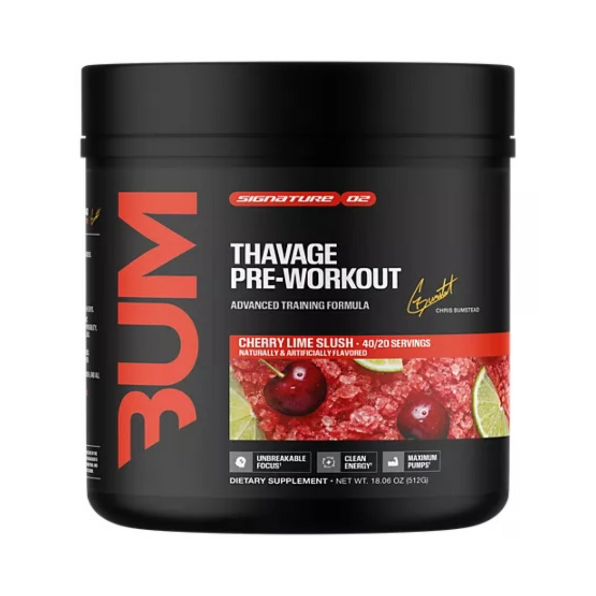CBUM RAW Thavage Pre-Workout 40 Servings
