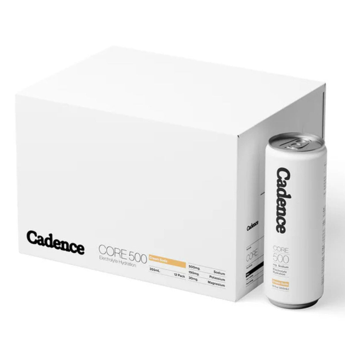 Cadence Core 500 Electrolyte Hydration Drink Cream Soda (Case of 12 ...