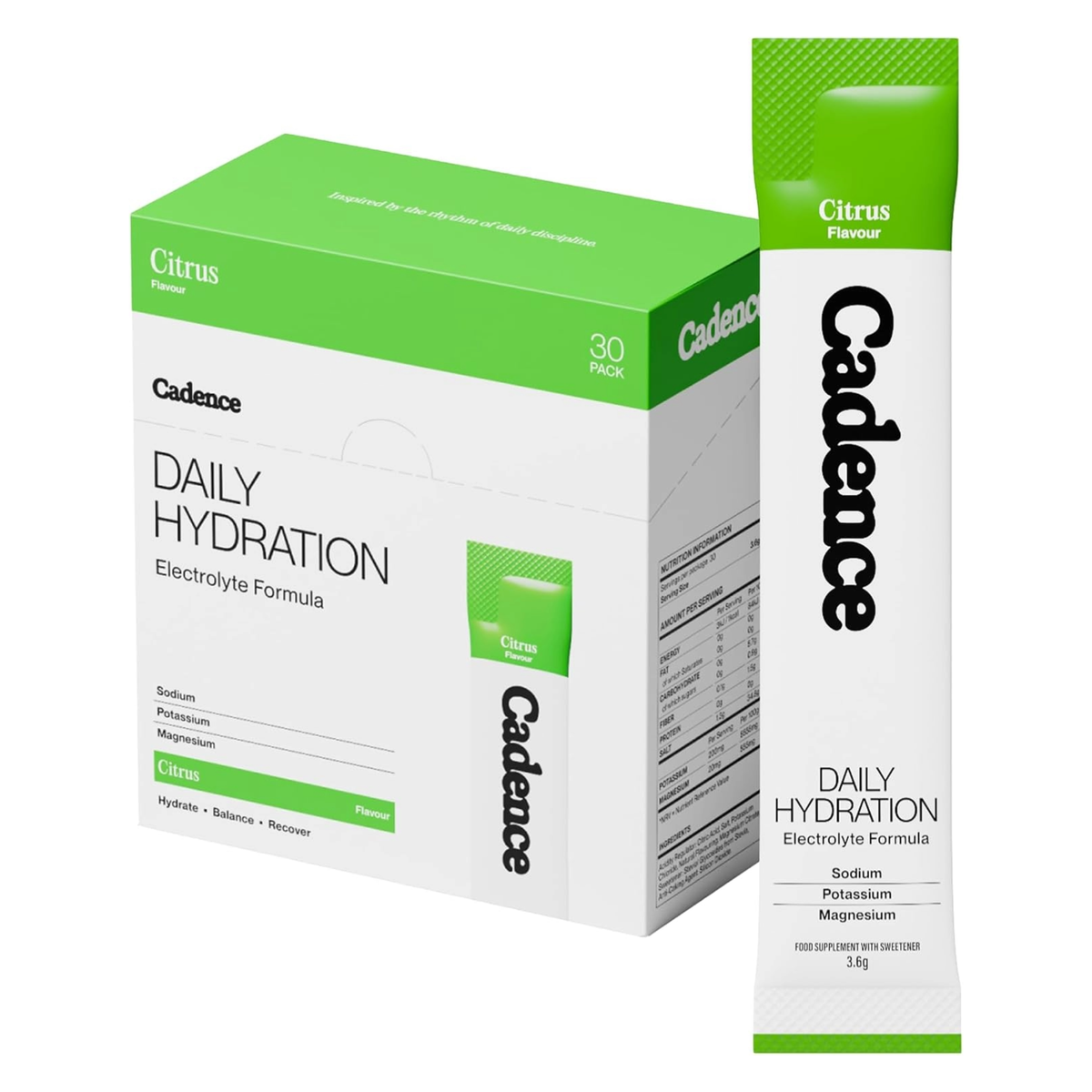 Cadence Core Hydration Sachets Citrus (Pack of 30)