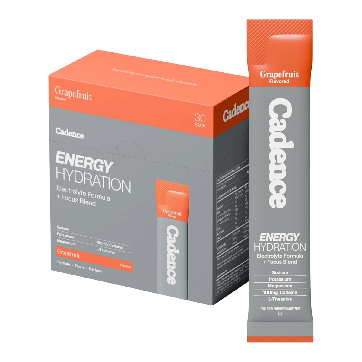 Cadence Race Energy Hydration Sachets Grapefruit (Pack of 30)