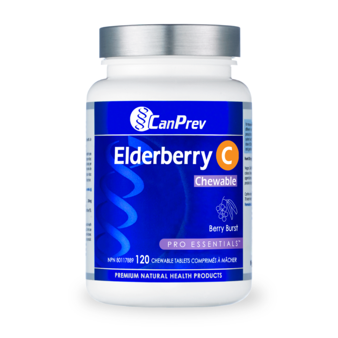 CanPrev Elderberry+ C Chewable -120 tabs