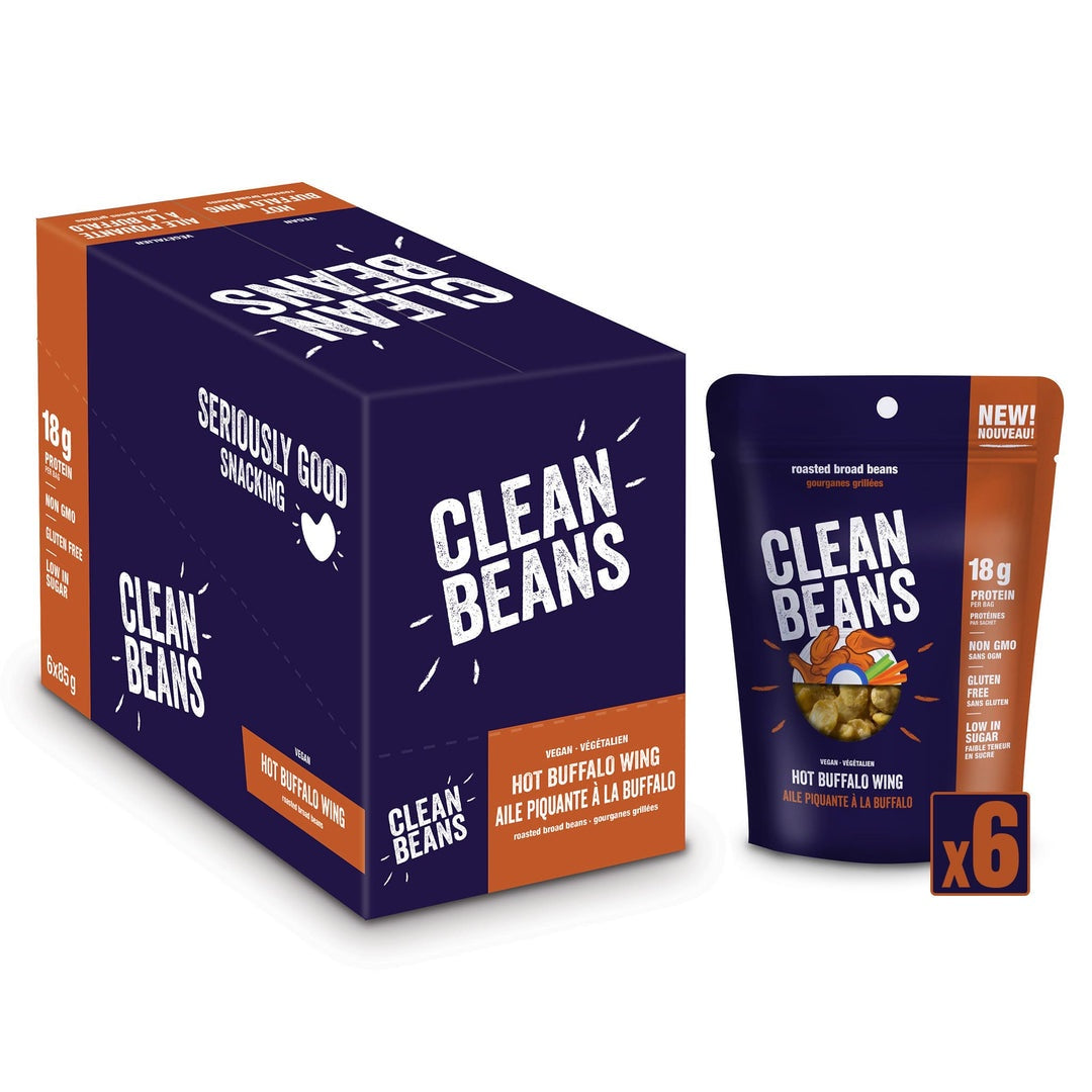 Nutraphase Clean Beans Hot Buffalo Wings (Box of 6)