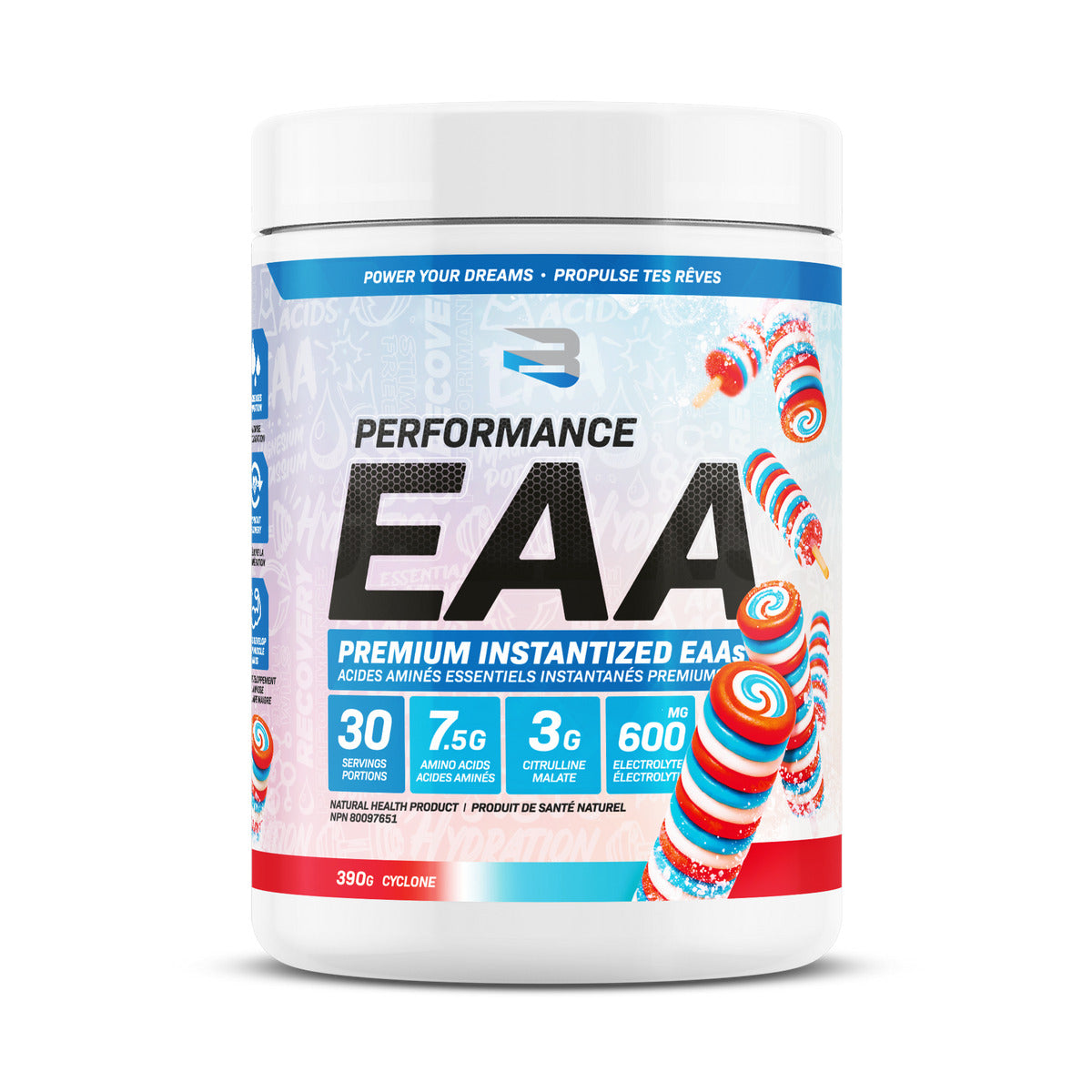 Believe Performance EAA Premium Instantized Essential Amino Acids 390g