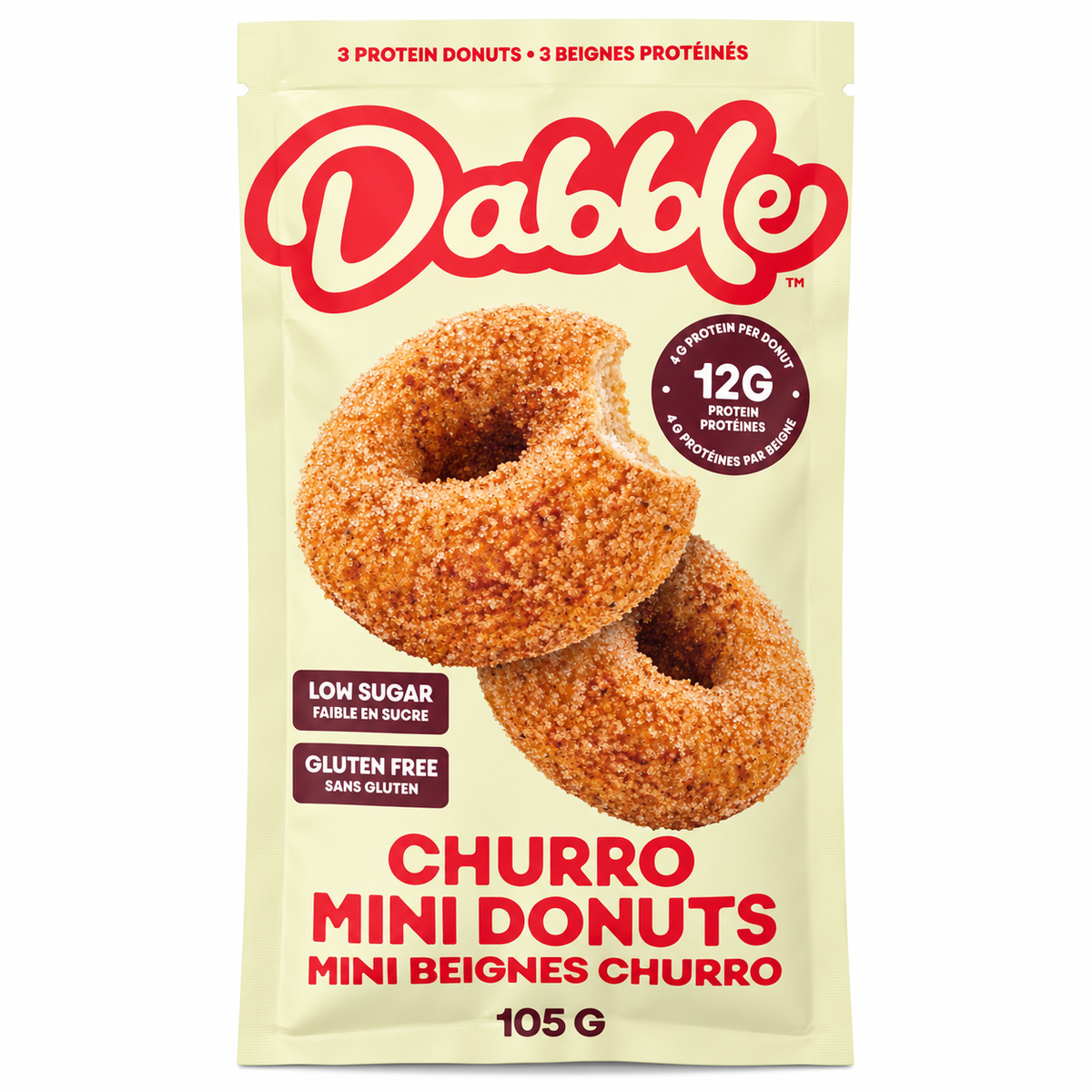 Dabble Churro Mini Donuts (3 Pack)