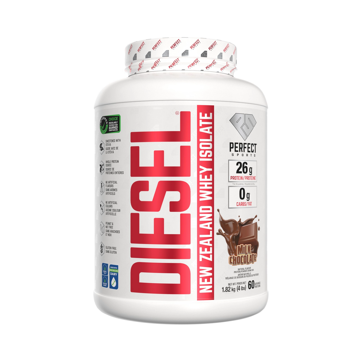 Perfect Sports Diesel New Zealand Whey Isolate 4LB