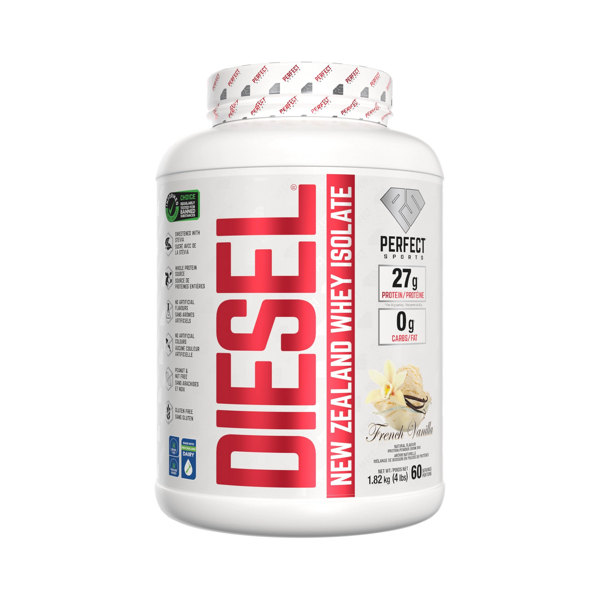Perfect Sports Diesel New Zealand Whey Isolate 4LB
