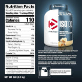Dymatize ISO 100 5lbs Hydrolyzed whey protein Vanilla flavor nutrition facts and supplement ingredients list label