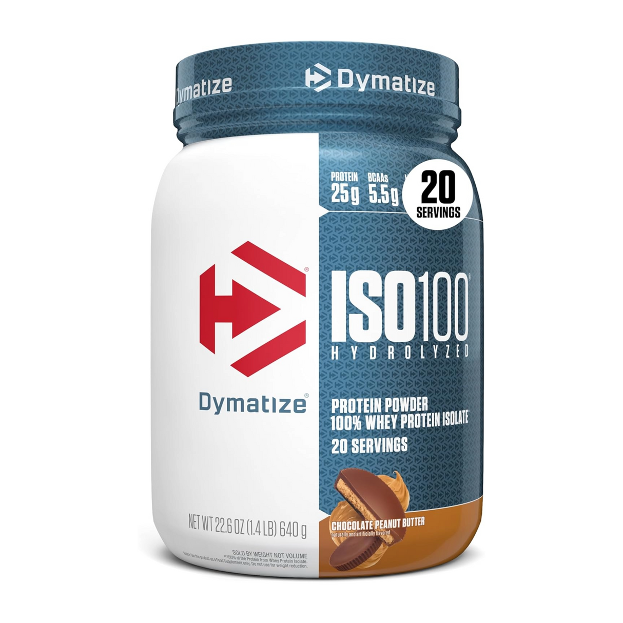 Dymatize Iso 100 Hydrolyzed Whey Protein 1.3lbs 20 Servings