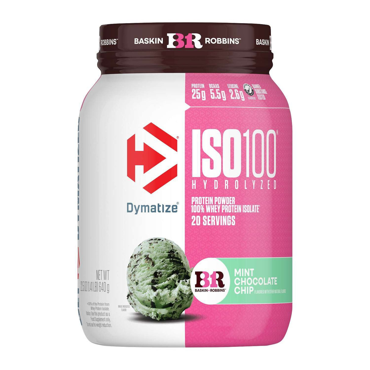 Dymatize Iso 100 Hydrolyzed Whey Protein 1.3lbs 20 Servings