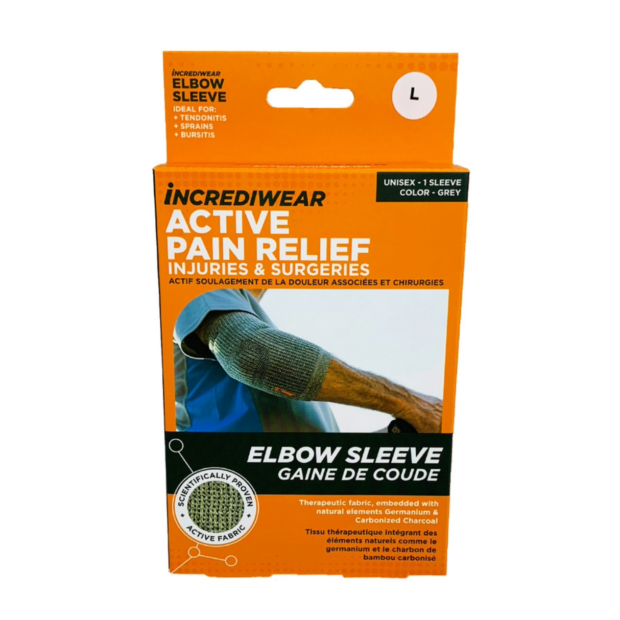 Incrediwear Grey Elbow Sleeve
