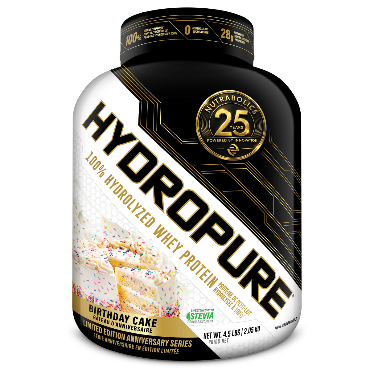Nutrabolics HydroPure Hydrolyzed Whey Protein 4.5lbs 57 Servings