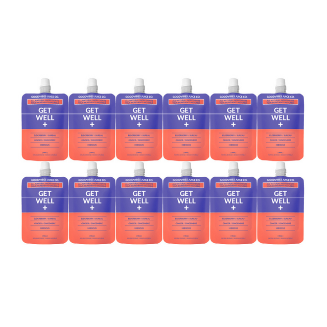 Good Vibes Juice Co. Get Well Natural Juice (Box of 12 x 50mL Pouches)