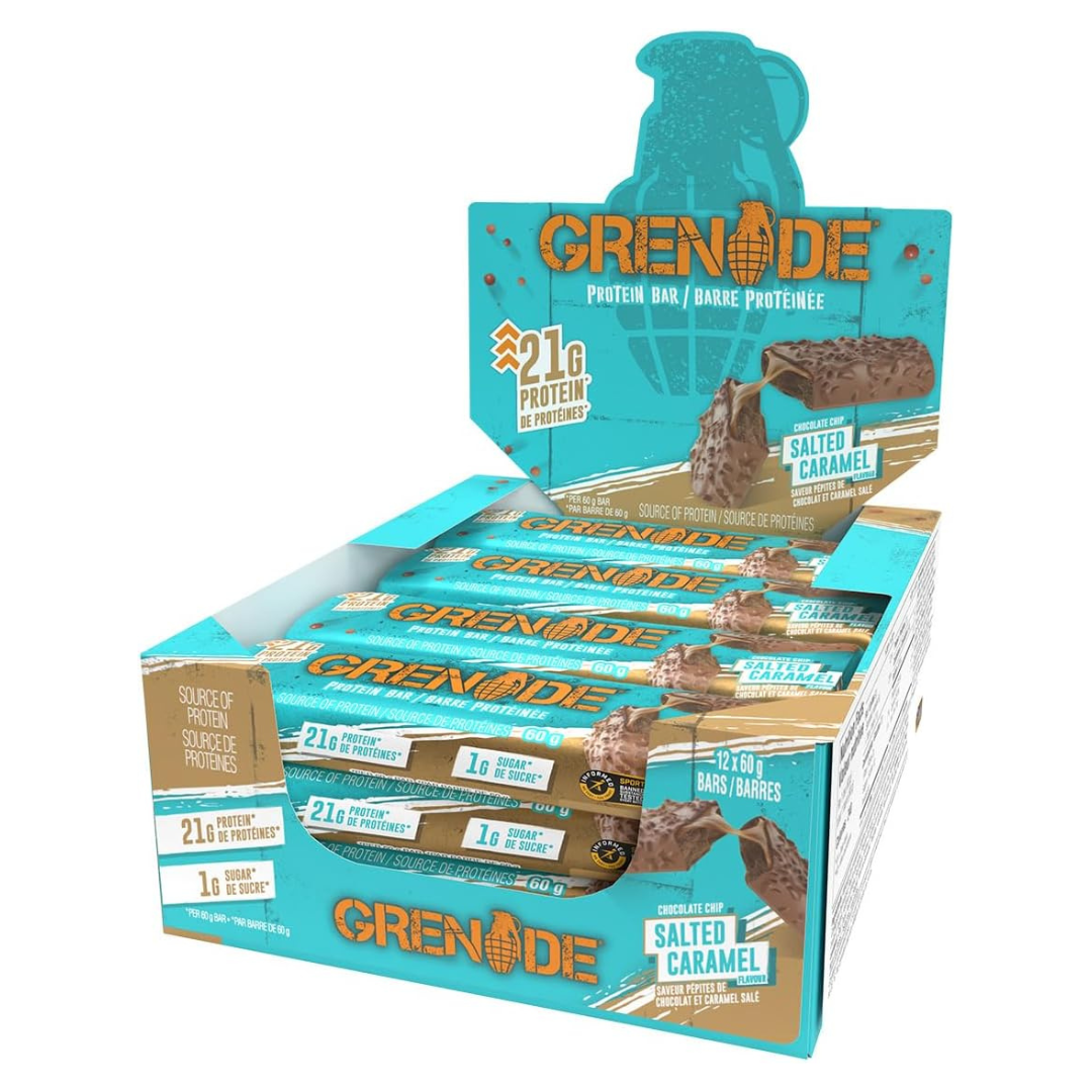 Grenade – Carb Killa Protein Bar (Box of 12) - Chocolate Chip Salted Caramel