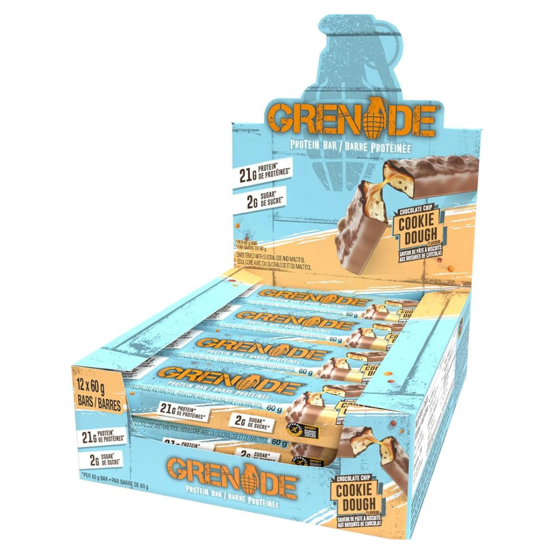 Grenade – Carb Killa Protein Bar (Box of 12) Chocolate Chip Cookie Dough
