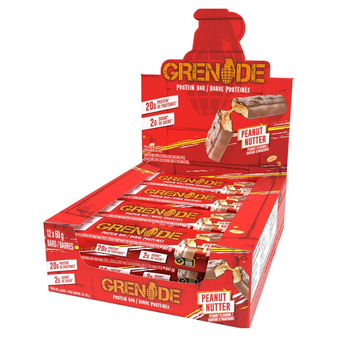 Grenade Carb Killa Protein Bars Box of 12 x 2 (1 Box Caramel Chaos, 1 Box Peanut Nutter)