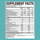 BUM Raw Thavage Pre-workout powder formula 40 / 20 servings Nutrition Facts Supplement Facts Label