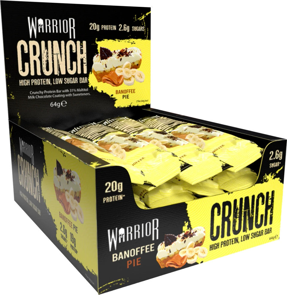Warrior Crunch Protein Bar Box of 12 (Banoffee Pie)