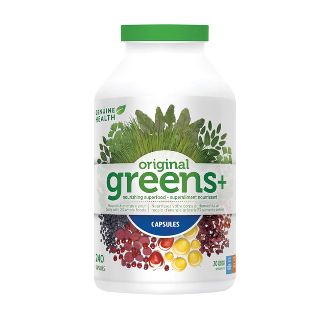 Genuine Health Greens+ 240 capsules