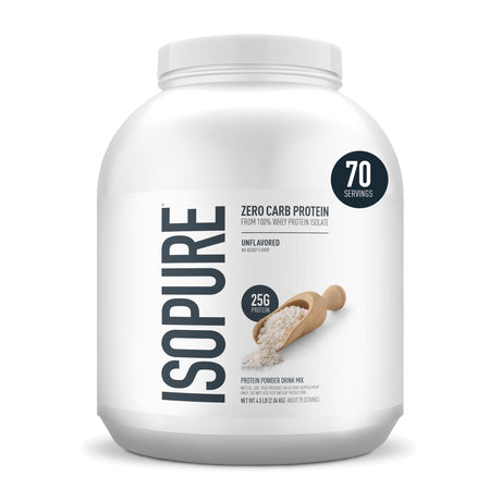 IsoPure Unflavoured Zero Carb Protein Powder 4.5lbs