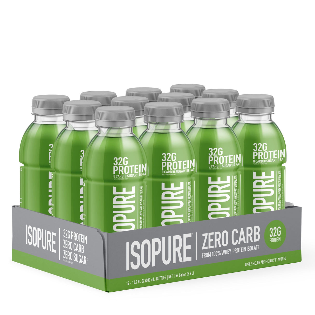 IsoPure Zero Carb RTD 473mL Apple Melon (Case of 12 Drinks)