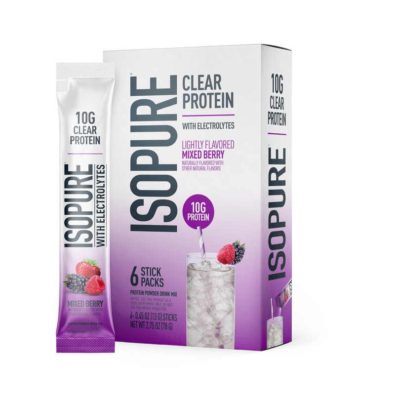 Isopure Clear Protein Stick Packs (Pack of 6)