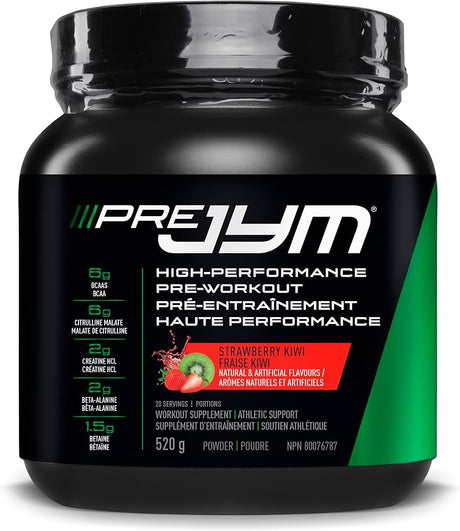 JymSupps PreJym high-performance pre-workout Strawberry Kiwi Flavour 20 Servings or 40 Servings Jym Supplements