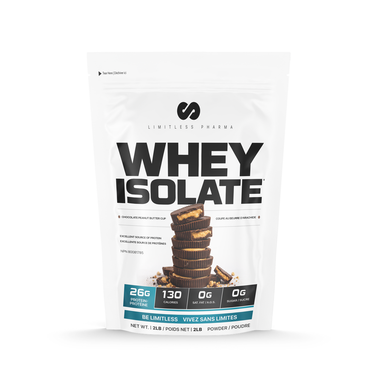 Limitless Pharma Whey Protein Isolate 2lbs