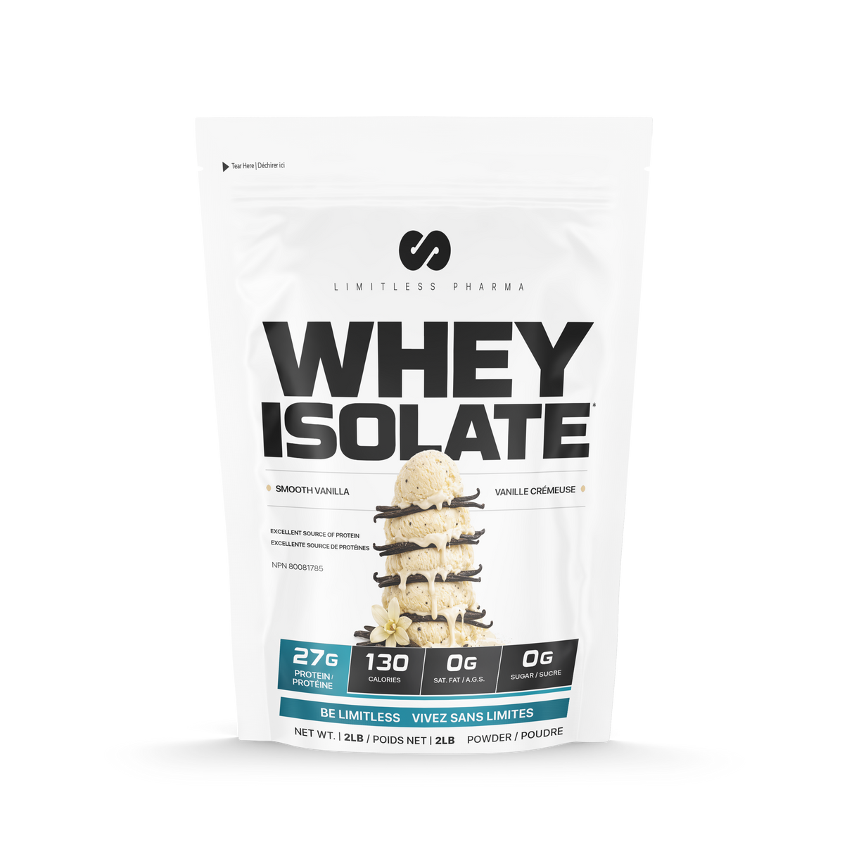 Limitless Pharma Whey Protein Isolate 2lbs