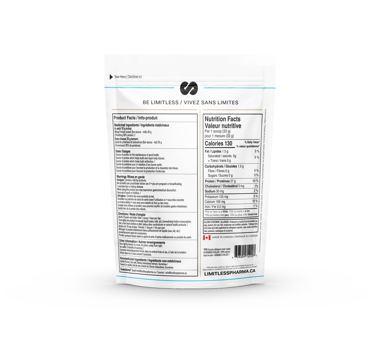 Limitless Pharma Whey Protein Isolate 5lbs
