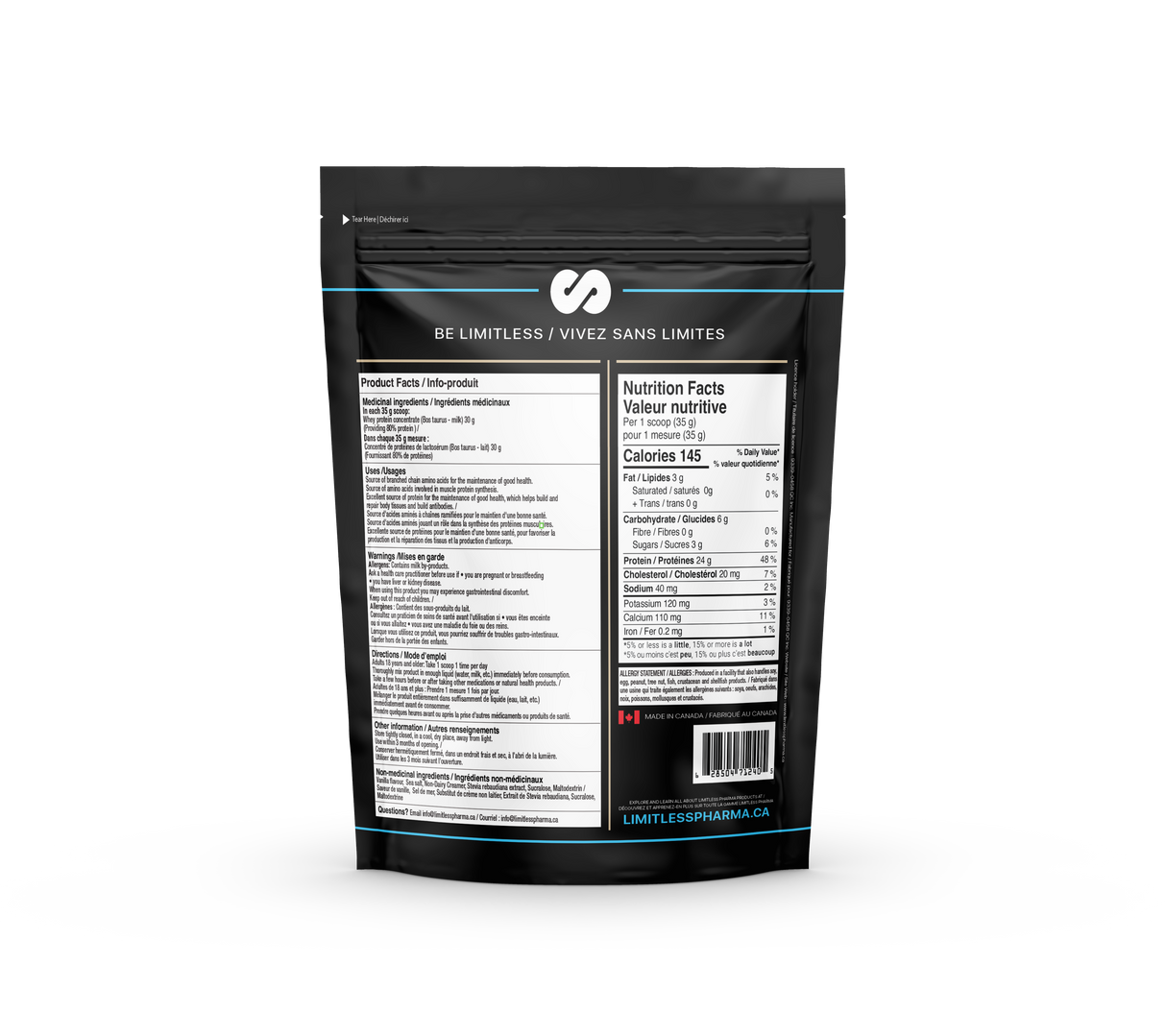 Limitless Pharma Whey Protein 5lbs