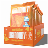Legendary Foods Protein Chips (Box of 7 Bags) 34g Each - Nacho Cheese