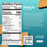 Legendary Foods Protein Chips (Box of 7 Bags) 34g Each - Ranch