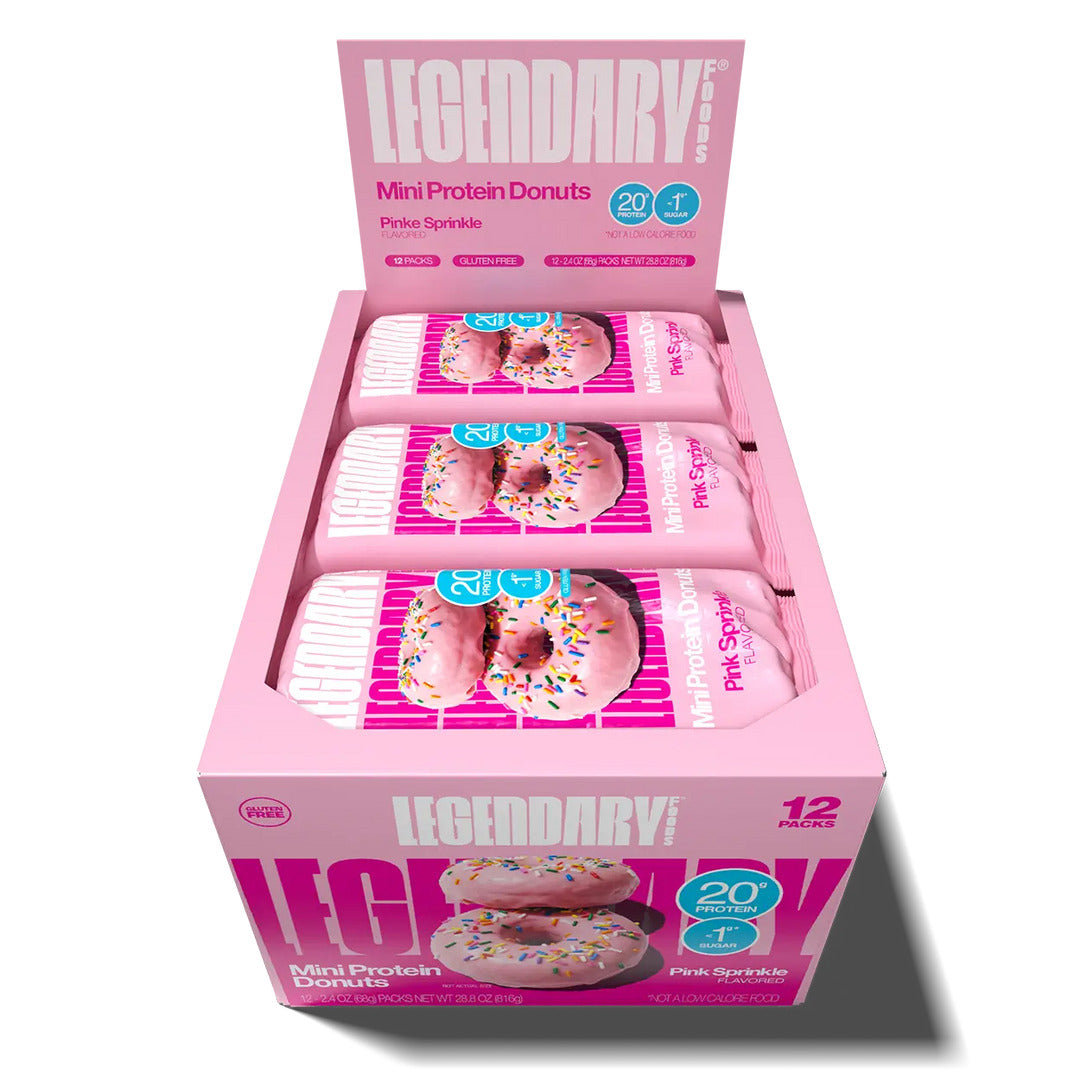 Legendary Foods Protein Donuts Pink Sprinkle (Box of 12)