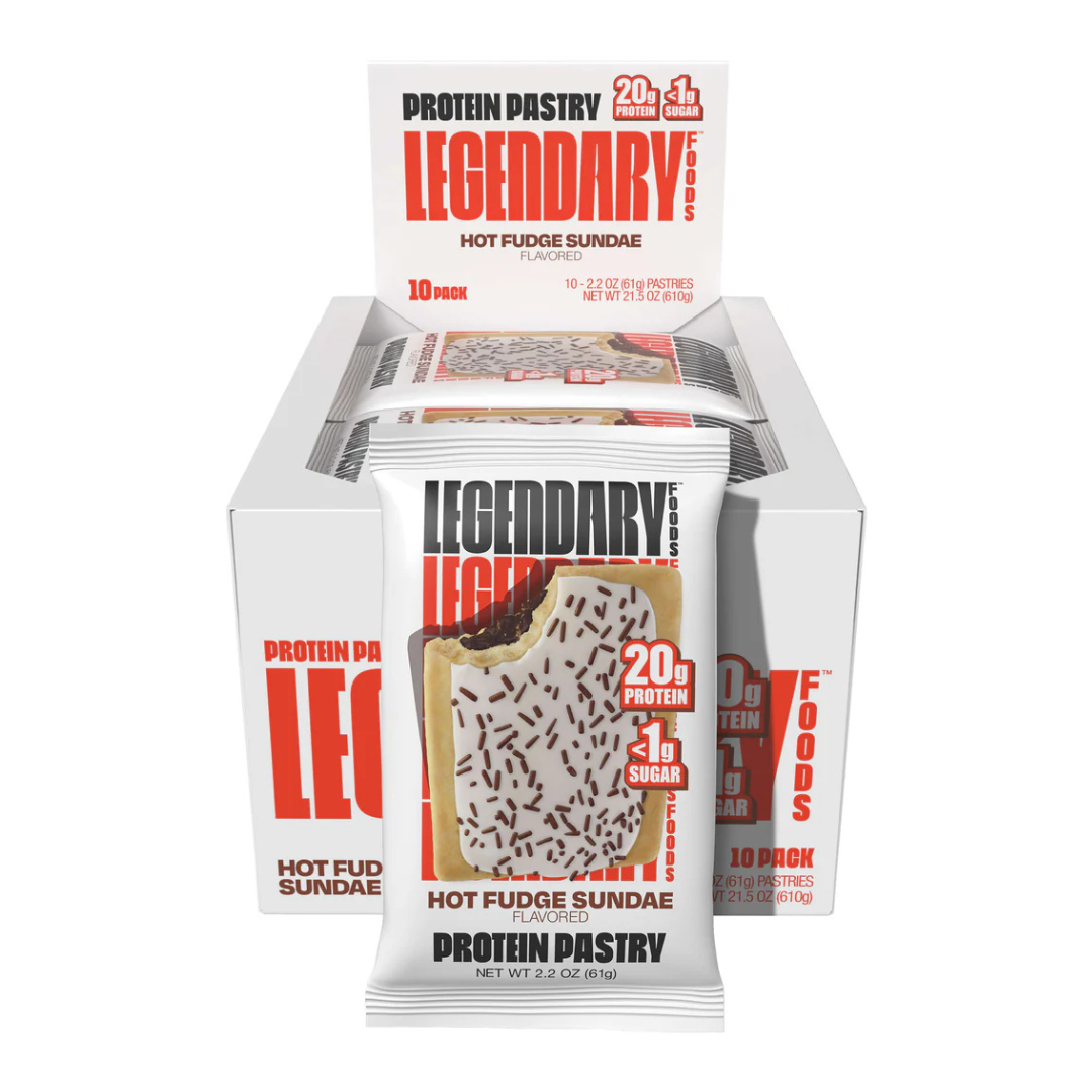 Legendary Foods Tasty Pastry - Hot Fudge Sunday  (Box of 10)